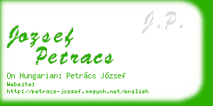 jozsef petracs business card